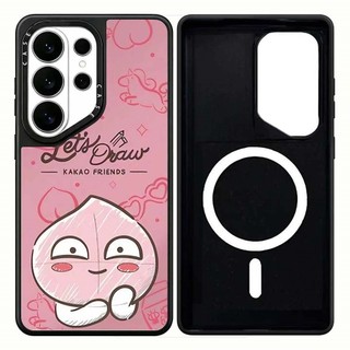 Ốp lưng Phone Case cứng hình gấu đào từ tính cho Samsung Galaxy S26 25 24 23 UItra S26 25 24 23 Plus Vỏ bảo vệ chống sốc