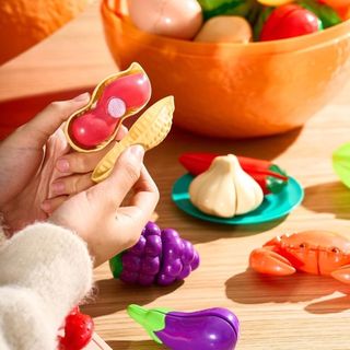 Nhà máy Mô phỏng số lượng lớn sầu riêng Cắt Chele Nhà chơi trái cây tùy chọn Bán buôn bóc vỏ trẻ em Bộ nhà bếp giáo dục