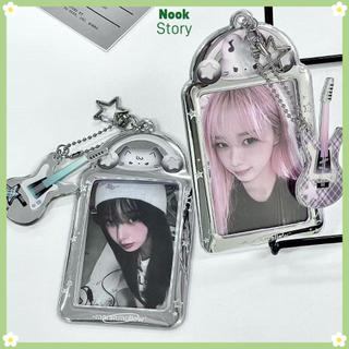 Giá đỡ Photocard NOOKSTORY, Bảo vệ ảnh thần tượng PVC 3 Inch, Quà tặng Rock Kitten Trong suốt Thẻ ID sinh viên Khung ảnh Kpop