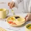 TRTR Tròn Trái Cây Salad Đĩa Nhà Bếp Bữa Sáng Sna Nhúng Khay Ăn Tối Đĩa Thực Phẩm Bánh Món Tráng Miệng Khay Nhà Bếp Bộ Đồ Ăn VN