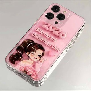 Ốp Điện Thoại Pink Girl 2026 Phong Cách Mới Thích Hợp Cho iPhone 11promax 12promax 11 12 13 14 Pro max 15promax 15 16 17 pro max xr xs 12pro 13pro Ốp Mềm Chống Sốc