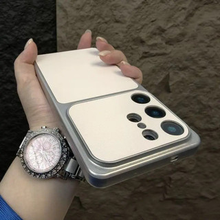 Ốp lưng da vải Litchi cho Samsung S26 Ultra, S25 Ultra, S24 Ultra, S24 FE, S25 FE và A56 / A55, chống sốc.
