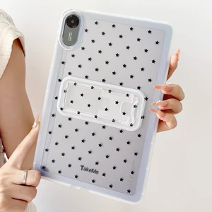 Vỏ Mềm CoverTransparent Stand Case Cho Redmi Pad SE 8.7 11 Pad 2 11 "9.7" Pro Pro2 12.1 K Pad Pad2 Bao Da Thân Thiện Với Da Chân Đế Có Thể Gập Lại