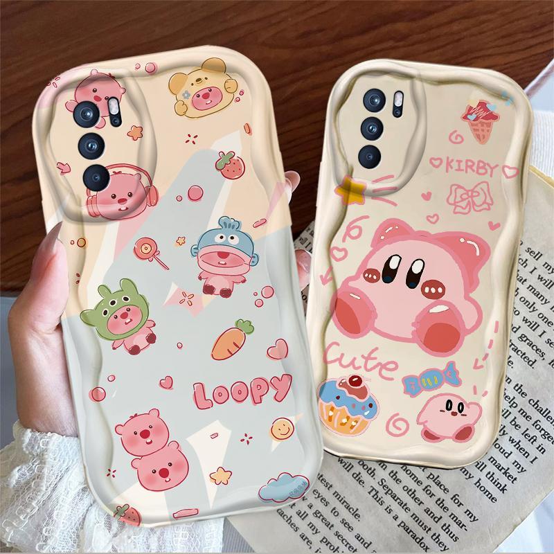 Thích hợp cho OPPO A16 A16S A16K 3D Girls Soft TPU Loopy Kirby Vỏ điện thoại chống sốc