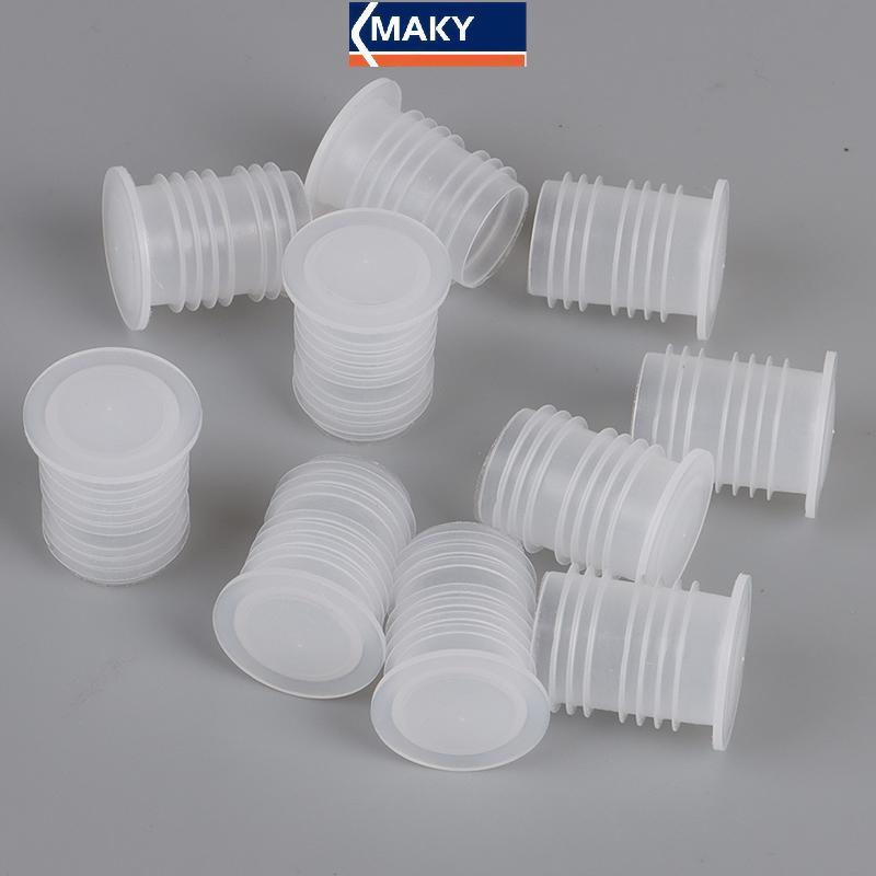 MAKY 10 Chiếc Chai Thủy Tinh Tiết Kiệm Cắm Barware Nhà Đỏ Nắp Chai Nút Chặn VN