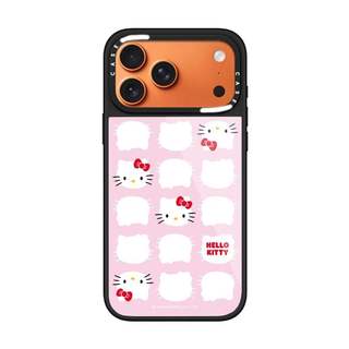 CASECASE X Hello Kitty Màu Hồng Miếng Dán Ốp Lưng Kính Hút Từ Tính Chống Trầy Xước Cho IPhone 17 Air 16 15 14 Pro Max Plus Ốp Lưng Cứng Có Hộp Khắc Logo