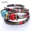 AqToCna Nữ Màu Bạc Giả Ngọc Trai Boho Điều Chỉnh Lắc Tay Quyến Rũ Hạt Sang Trọng Vòng Tay AqToCna