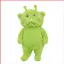 SY Gnarp Alien Cat Plushie Ăng Ten Xanh Tròn Lông Tơ Sang Trọng Đồng Hành Búp Bê Gối Mềm