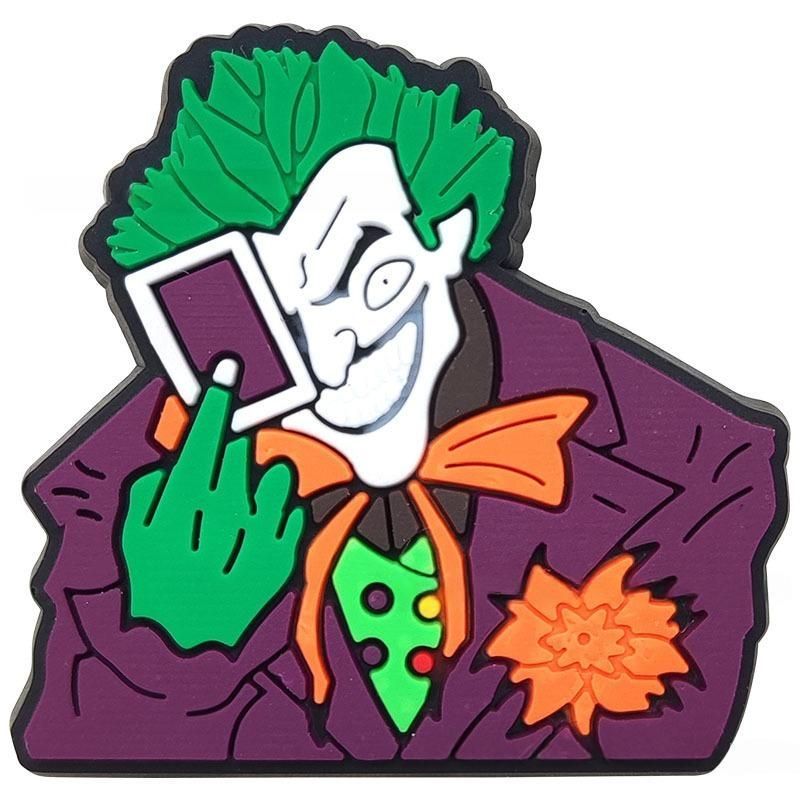 Set charm gắn dép cross JOKER , Nút gắn phụ kiện sticker anime trang trí dép cross CROSS TREND