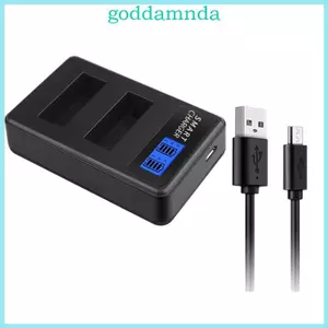 GODD Di Động LP-E12 LP E12 LCD Dual Kênh USB Sạc Cho M Rebel SL1 100D Ở Lại Chạy Bằng Cấp