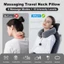 Gối du lịch bơm hơi, Gối cổ hình chữ U cho máy bay, Gối du lịch Massage bơm hơi ô tô