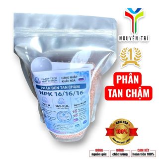 Phân Bón Tan Chậm NPK 16-16-16 Nga – Dinh Dưỡng Cân Đối Cho Hoa Và Cây Kiểng – Túi Chiết