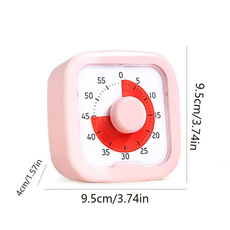 Đồng hồ báo thức có chân đế, nhắc nhở tự kỷ luật 60 phút và hẹn giờ im lặng tiện lợi.