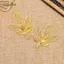 AqToCna Lá Vàng Hoa Kết Nối Sắt Filigree Bọc DIY Sổ Lưu Niệm Trang Trí Nhà Tôn Trang Kim Loại Thủ Công AqToCna