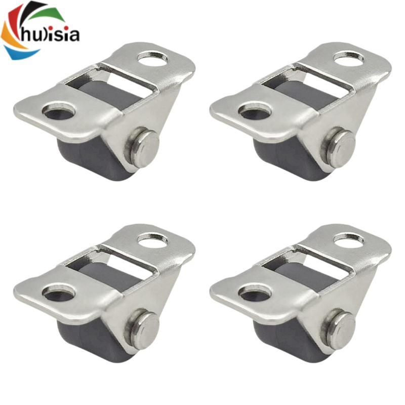 4 Mini Cố Định Caster Im Lặng Chống Mài Mòn Cao Cấp Trượt Ròng Rọc Bánh Xe Nhỏ Castor Cho Bàn Làm Việc Sàn Gỗ Cứng Kệ