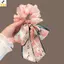 < YEI > Dây Buộc Tóc Nơ Thanh Lịch Ruy Băng Đuôi Ngựa Tóc Dành Cho Nữ Dây Cao Su Ngọt Ngào Tóc Mũ Đội Đầu Thời Trang Phụ Kiện Tóc Mới