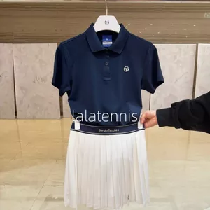 Bán chạy Quần vợt nam và nữ Logo thường ngày in họa tiết Polo tay ngắn