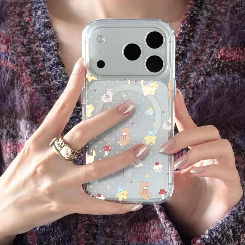 Hoa nhỏ Ứng dụng iPhone 17/16/15pro Magnetic Suck 15/14 trường hợp điện thoại