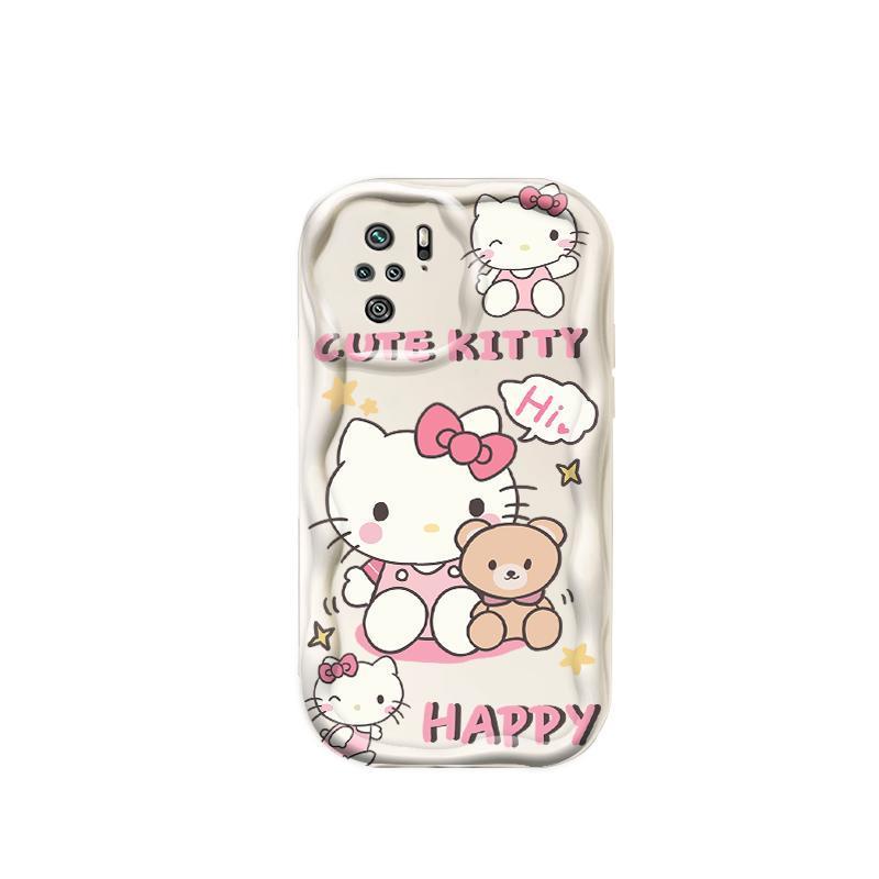 Thích hợp cho Redmi Note 10 10S Pro 4G POCO M5S Điện thoại thông minh 3D TPU mềm Kitty Rilakkuma Vỏ điện thoại chống sốc