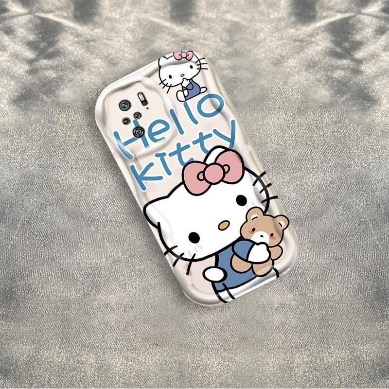 Thích hợp cho Redmi Note 10 10S Pro 4G POCO M5S Điện thoại thông minh 3D TPU mềm Kitty Rilakkuma Vỏ điện thoại chống sốc