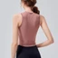 Yoga Mặc Thể Thao Áo Vest Nữ Mùa Hè Không Tay Có Miếng Lót Ngực Chạy Bộ Thể Dục Co Giãn Mặc Ngoài Quần Lót Tập Yoga