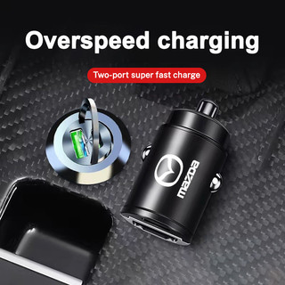 Bộ sạc ô tô 200W USB Type-C Bộ chuyển đổi sạc nhanh Phụ kiện ô tô cho Mazda 2 3 5 6 CX-3 CX-4 CX-5 CX-7 CX-8 CX-9 MX-5 Miata Atenza Axela Demio Artz