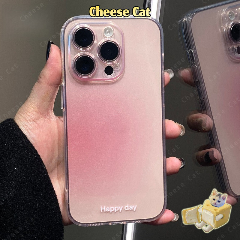 Ốp lưng iPhone màu gradient trong suốt TPU bảo vệ ống kính cho iPhone 16 15 14 13 12 11 17 Pro Max XR Xs 7Plus