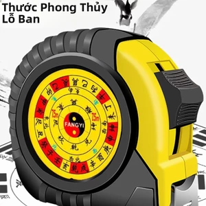 Thước Luban phong thủy thước sáng cửa âm dương đích thực rộng chống mài mòn chống rơi 5 mét 7 Mét 10 mét thước cuộn kiến trúc ANE6