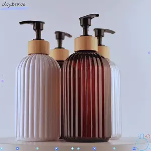 Chai bơm dưỡng da DAYBREAK, Hộp đựng xà phòng có thể nạp lại dung tích 500ML, Mẫu dây ép di động Chai báo chí rỗng có thể đổ lại Phòng tắm Salon nhà bếp