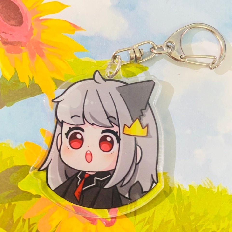 Móc khóa HERO TEAM nhân vật Simmy Phong cận Siro Mr Vịt Sammy Đào Timmy Kairon Kamui anime chibi mica acrylic