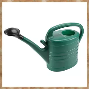 Bình tưới nước màu xanh lá cây 10 lít 2 gallon Bình nước hoa trong vườn Ấm đun nước tưới nước có tay cầm miệng dài