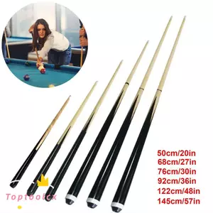 Que Cue Billiard TOPTOOLCX, Que Cue Stick tiêu chuẩn 50 / 68 / 76 / 92 / 122 / 145cm, Thanh gỗ cứng Thanh hồ bơi Thanh trẻ em Thanh niên Nhà người lớn