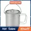 Bộ Đồ Ăn Cắm Trại Titan 750ML Có Nắp, Dùng Ngoài Trời và Pha Chế cà phê/trà