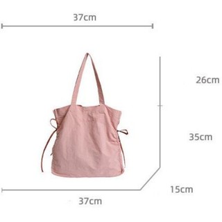GC2 Túi tote thời trang phong cách Hàn Quốc dung tích lớn Túi đeo vai xếp ly màu trơn thông thường Túi đa năng CG2