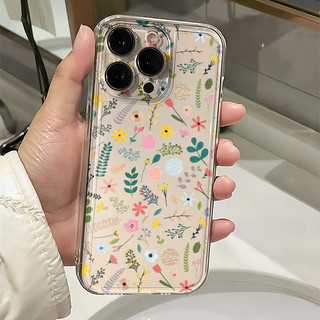 Vỏ Điện Thoại Cây Hoa Tím Thời Trang Cho Xiaomi Redmi Note 15 14 13 Pro Plus Note15 Note14 4G 5G Vỏ TPU Trong Suốt Bumber Sáng Tạo Silica gel Thời Trang Hàn Quốc Siêu Mỏng