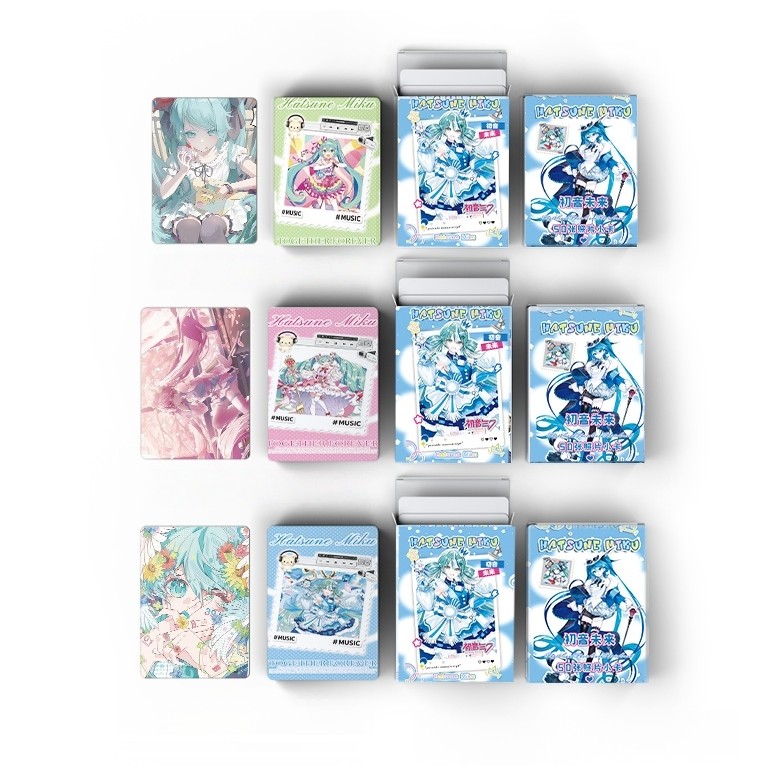 Bộ 50-92 Manga Manhwa Hatsune Miku Laser Holographic Lomo Cards Chân dung Jianghu: Kẻ xấu Countryhumans Photocard Hình ba chiều băng giá đầu tiên Bưu thiếp YM