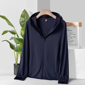Dây kéo áo khoác thể thao chống nắng UPF50+ chất liệu Ice Silk, phù hợp mặc ngoài trời mùa hè