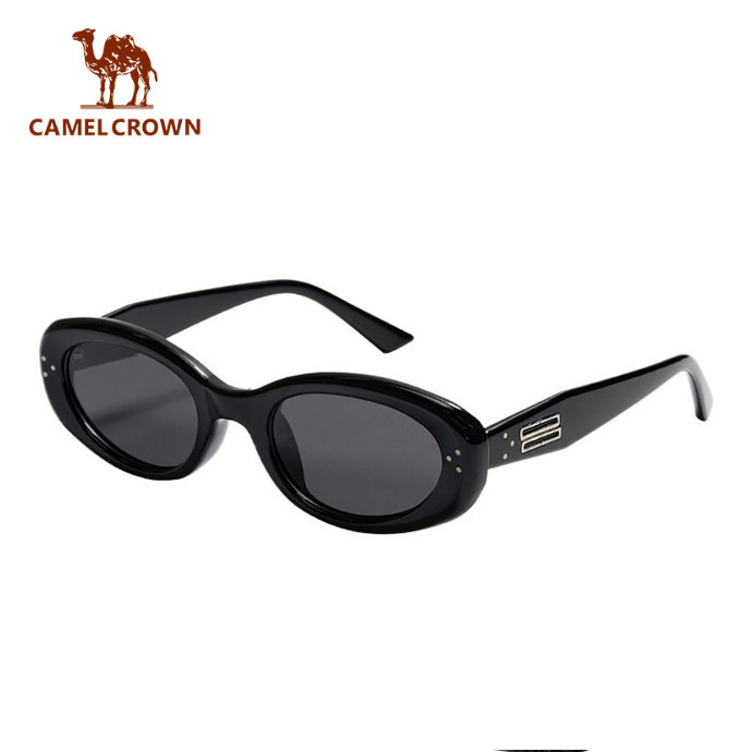 CAMEL CROWN Retro Màu Mắt Mèo Kính Mát - Kiểu Dáng Nhỏ Gọn Chống Tia UV