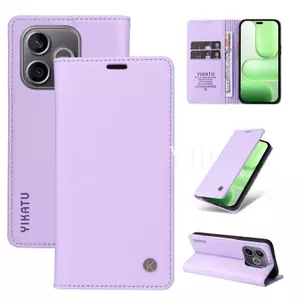 Ốp YJD Cho Honor 600 Pro Da Cổ Điển Siêu Mỏng Khe Cắm Thẻ Chống Rơi Vỏ Điện Thoại