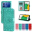 Ví da từ tính Flip Case cho Infinix Note 60 Pro 5G X6878 Vỏ điện thoại hoa hướng dương dập nổi