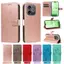 YJD Ốp Lưng Cho Honor 600 Lite Dập Nổi Mơ Cây Hoa Da Khe Cắm Thẻ Dây Đeo Tay Chống Rơi Vỏ Điện Thoại