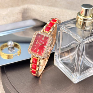Thời Trang Phiên Bản Hàn Quốc Niche Lớp Vòng Tay Thạch Anh Đồng Hồ Nhỏ Giọt Giả Gốm Thông Thường Ánh Sáng Sang Trọng Đồng Hồ Đeo Tay Đồng Hồ 26.4.22