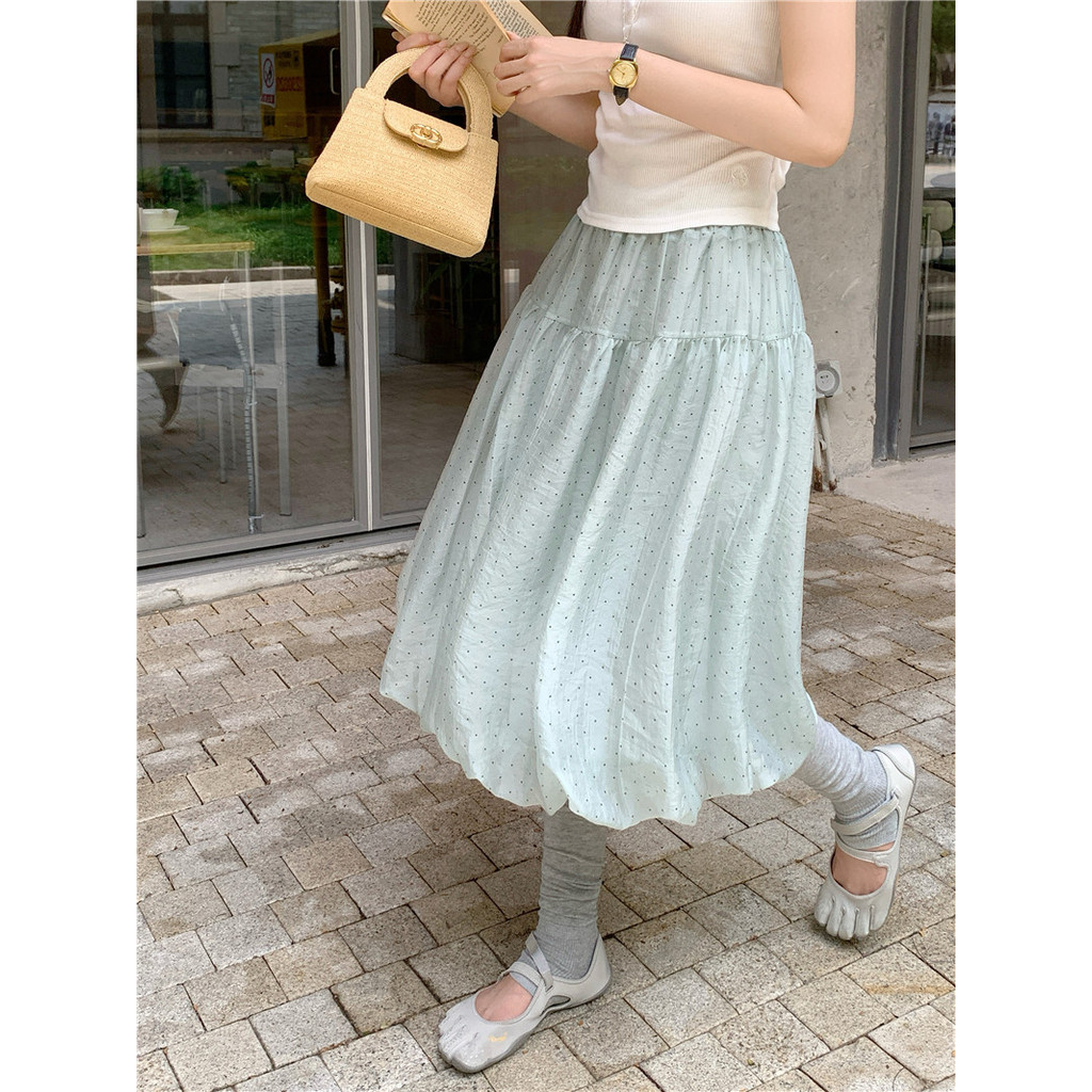 SUXI Váy hoa Tulip dáng chữ A mềm mại, phong cách mới cho mùa hè 260422