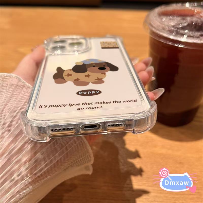 Ốp Điện Thoại Dachshund Dễ Thương Cho Samsung Galaxy M62 M56 M55 M54 M53 M52 M51 M44 M42 M40 M36 M35 M34 M33 M32 M31S M31 Prime M30S M30 4G 5G Vỏ Mềm Ngôi Sao Hoạt Hình Bốn Góc