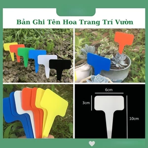 Combo 20 thẻ ghi tên cây trồng (dạng cắm) đánh dấu thông tin và trang trí cây trồng, decor sân vườn - FE123