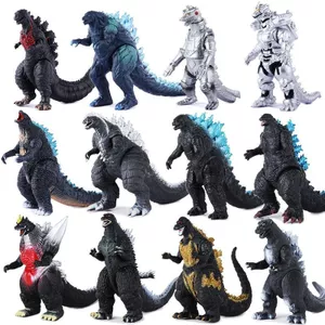 Godzilla vs King Kong Đồ chơi cao su mềm Khớp di chuyển Ngôi sao đuôi dài Cơ khí Sen đỏ Godzilla Đồ trang trí mô hình