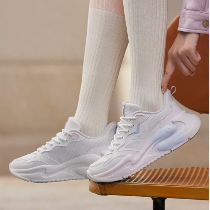 361° Giày Thể Thao Nữ Comfort Đế Mềm Lưới Thoáng Khí Tăng Chiều Cao Thời Trang Phối Đồ Hàng Ngày