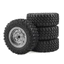4 Bánh xe RC cao su 74 * 27mm 5mm Hex MN99S cho MN98 MN82, WPL C24-1 B36 D12 C64 D74-1 Nâng cấp xe địa hình, Lốp RC hiệu suất cao