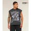 Gym Tank Top Không Tay Dáng Rộng Thoải Mái, Họa Tiết Đường Phố Trendy