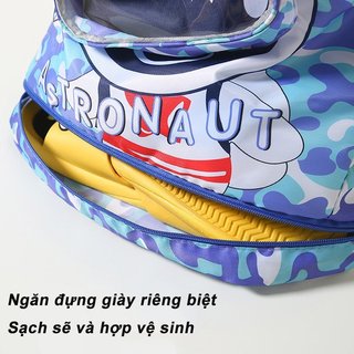 Túi Bơi Cho Bé Chống Thấm Nước Khô Ướt Túi Riêng Biệt Ngăn Giày Dung Tích Lớn Bể Bơi Đi Biển